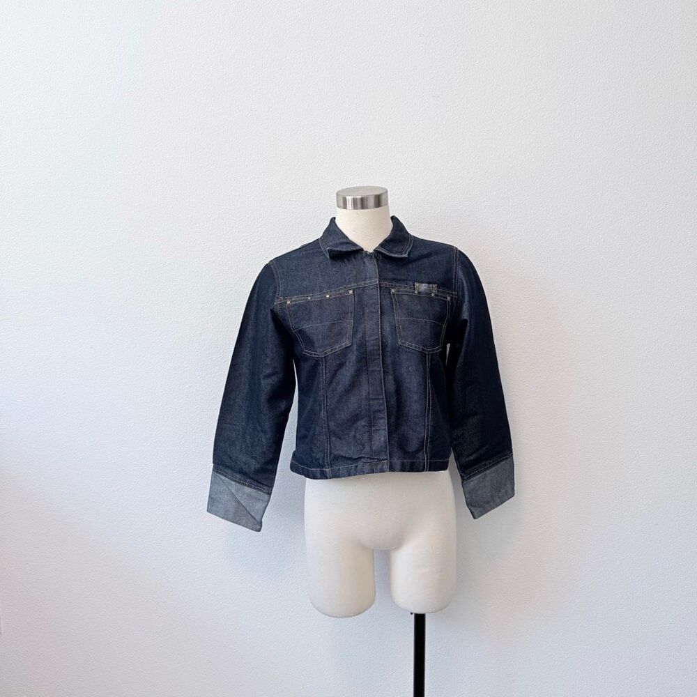 Vintage Xhilaration Jean Denim Jacket Coat Cropped XS